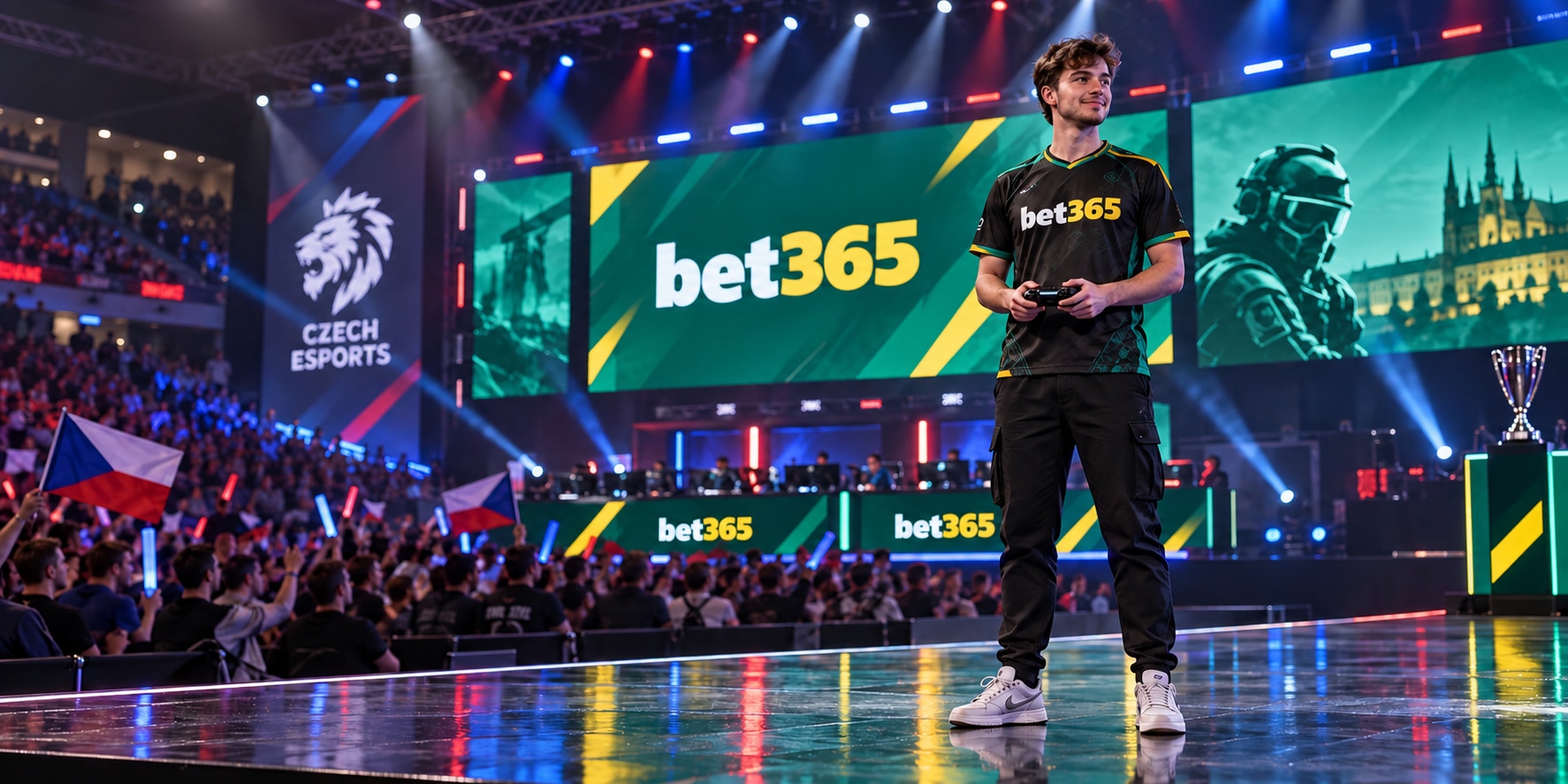 Český hráč esportu na turnajové scéně