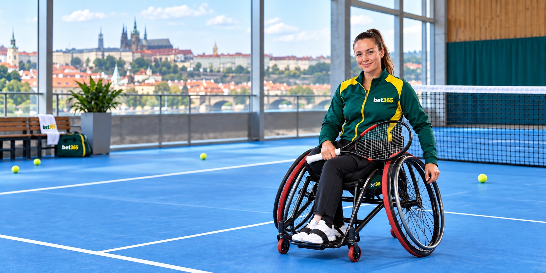 Česká tenistka na sportovišti bet365